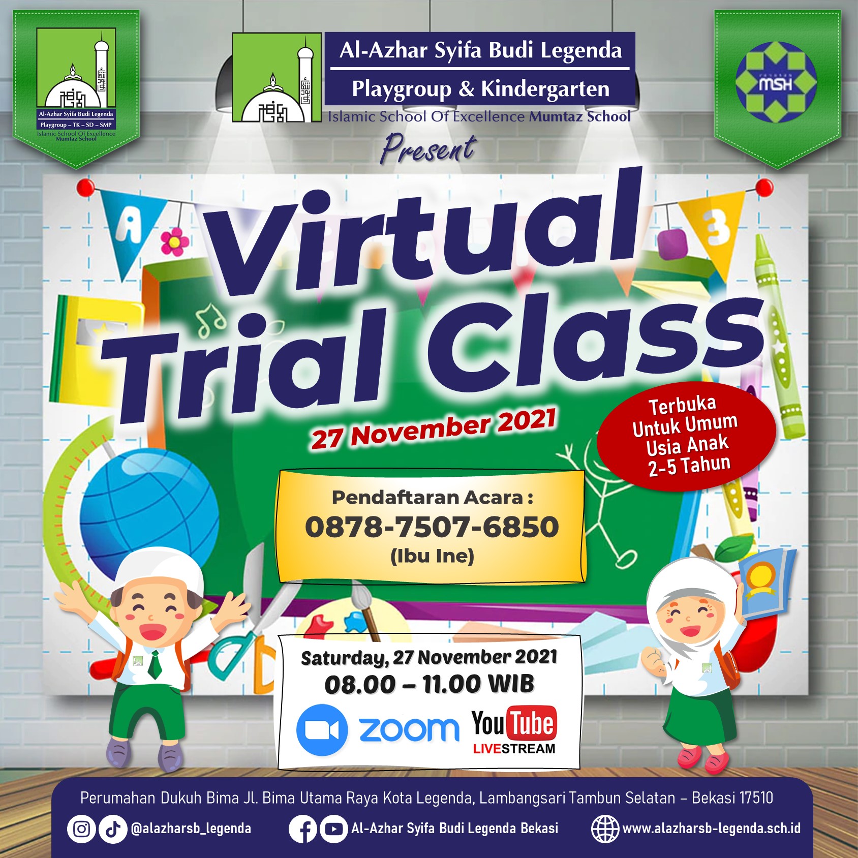 Virtual Trial Class Playgroup-TK Al-Azhar Syifa Budi Legenda