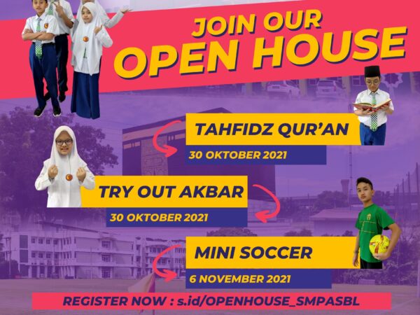 Open House SMP Al-Azhar Syifa Budi Legenda Try Out Akbar,  Tahfidz Qur’an & Mini Soccer 30 Oktober 2021