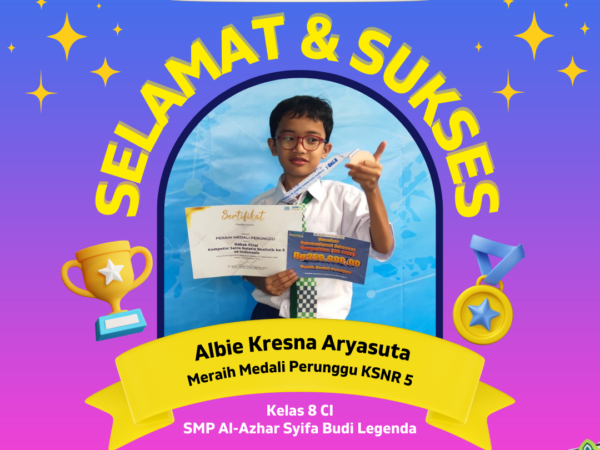 Albie Kresna Aryasuta, Siswa Kelas 8 CI SMP Al-Azhar Syifa Budi Legenda, Meraih Medali Perunggu di KSNR 5 Bogor
