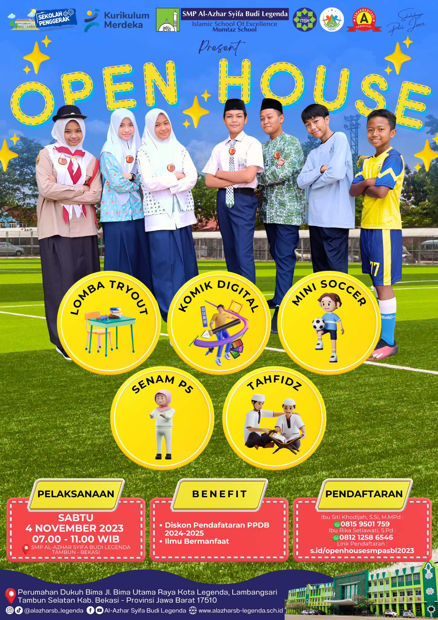 OPEN HOUSE SMP AL-AZHAR SYIFA BUDI LEGENDA 2023 OPEN HOUSE SMP AL-AZHAR SYIFA BUDI LEGENDA 2023